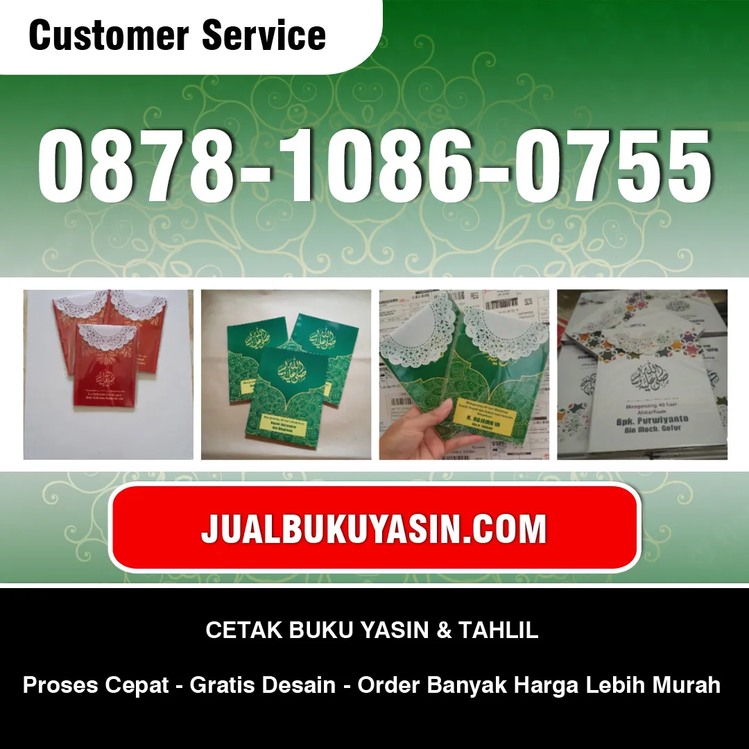 Jasa Pembuatan Buku Yasin Bogor