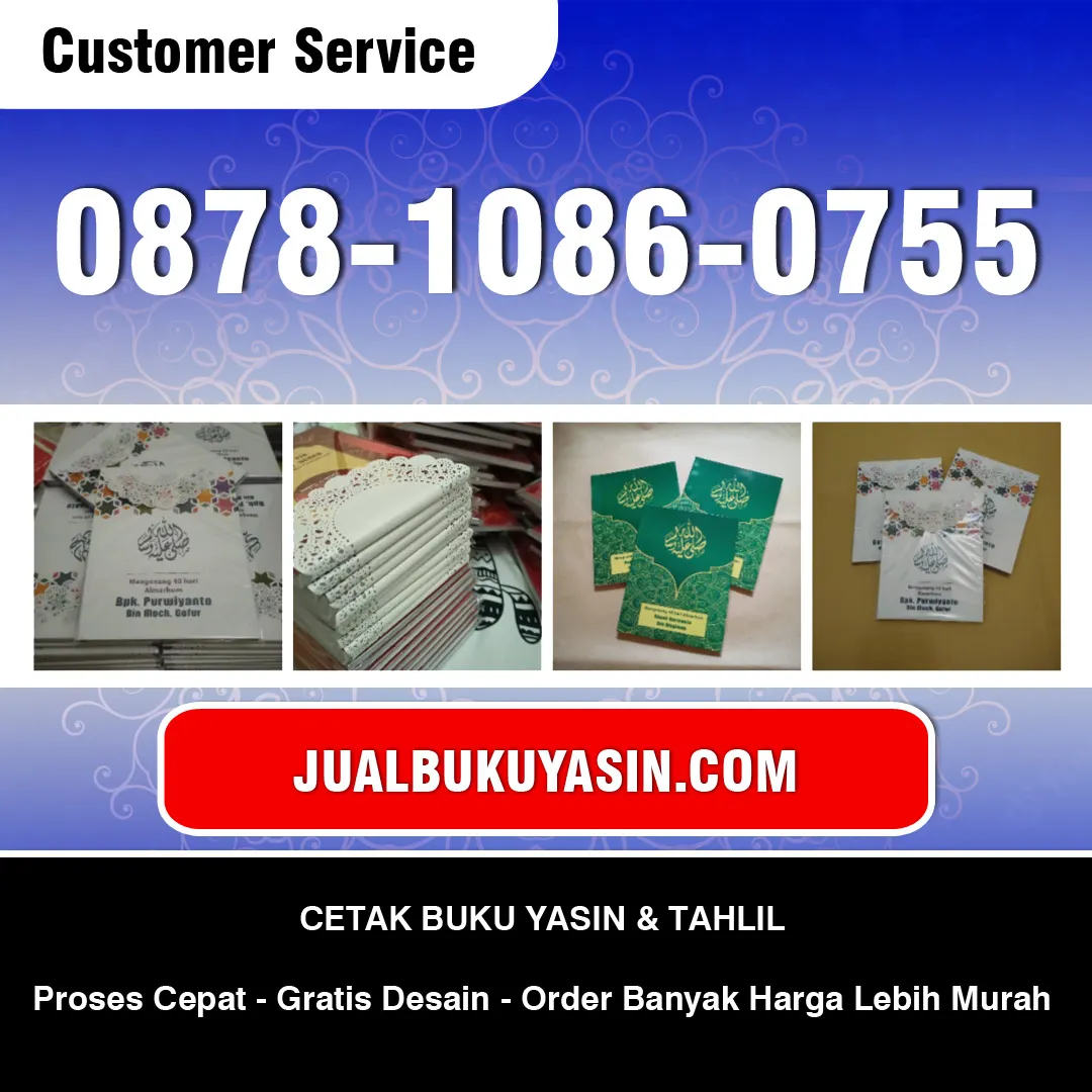 Percetakan Buku Yasin Murah di Bekasi