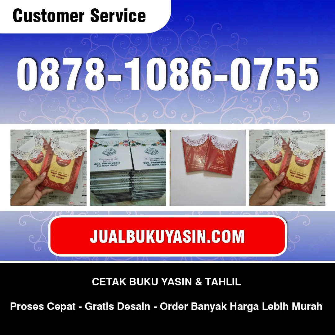 Percetakan Buku Yasin Murah di Malang