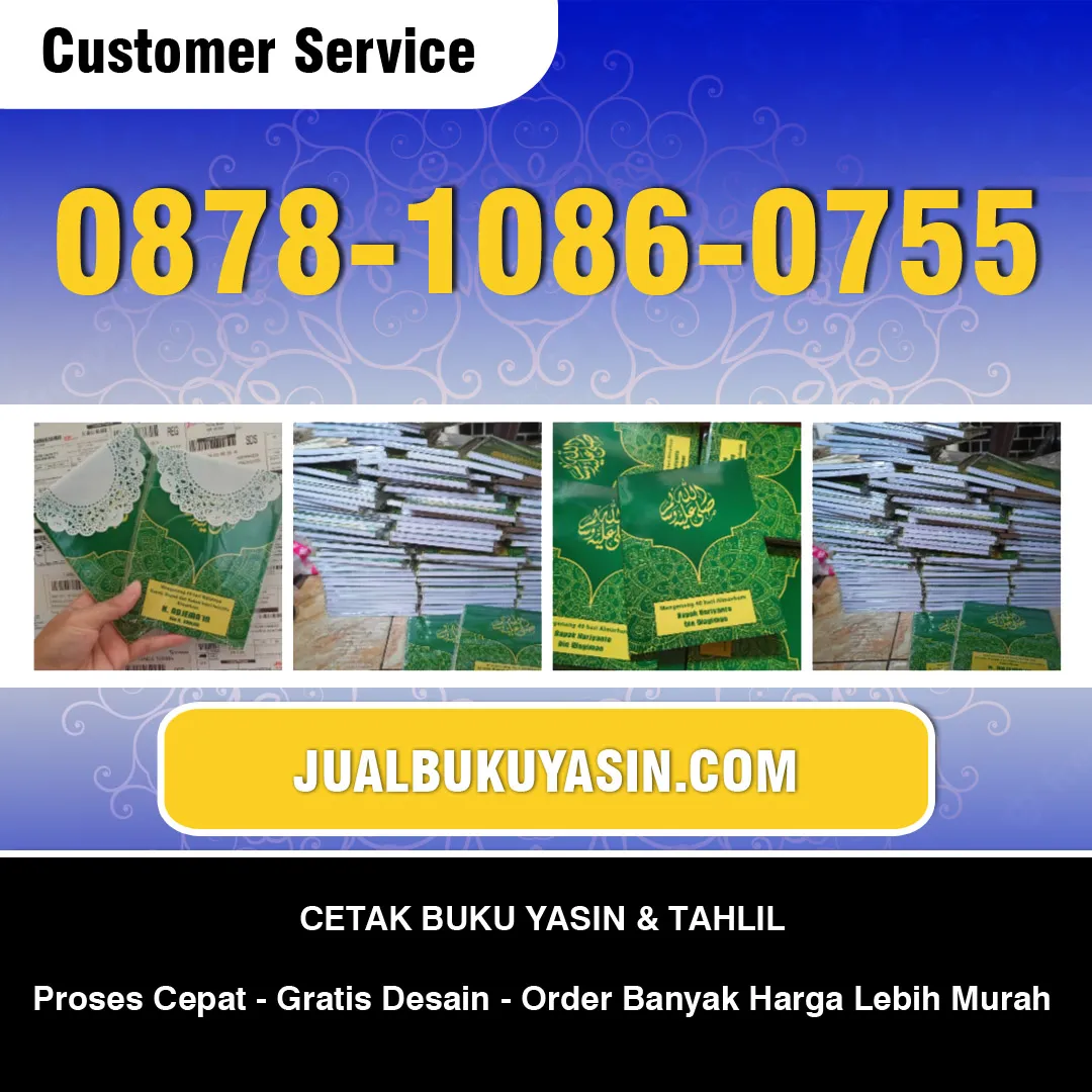 Percetakan Buku Yasin Murah Mojokerto