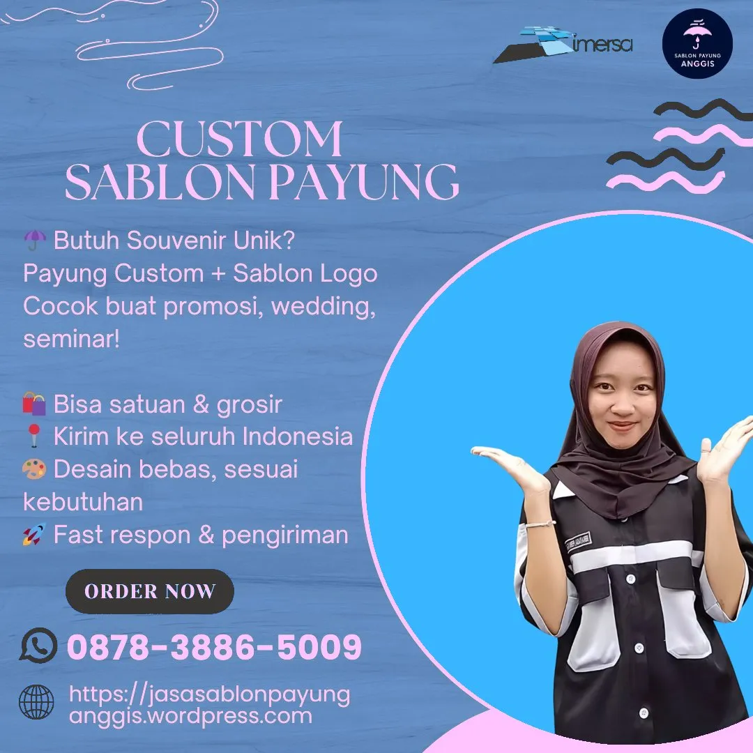 0878-3886-5009 (WA) Harga Sablon Payung Murah, Souvenir Payung Cirebon, Sablon Payung Sidoarjo, Payung Souvenir Pengajian, Harga Sablon Payung Bandung, Sablon Payung Murah di Bandung, Jual Beli Payung Sablon, Souvenir Payung Bekasi, Souvenir Payung Murah di Yogyakarta, Payung Custom Sablon