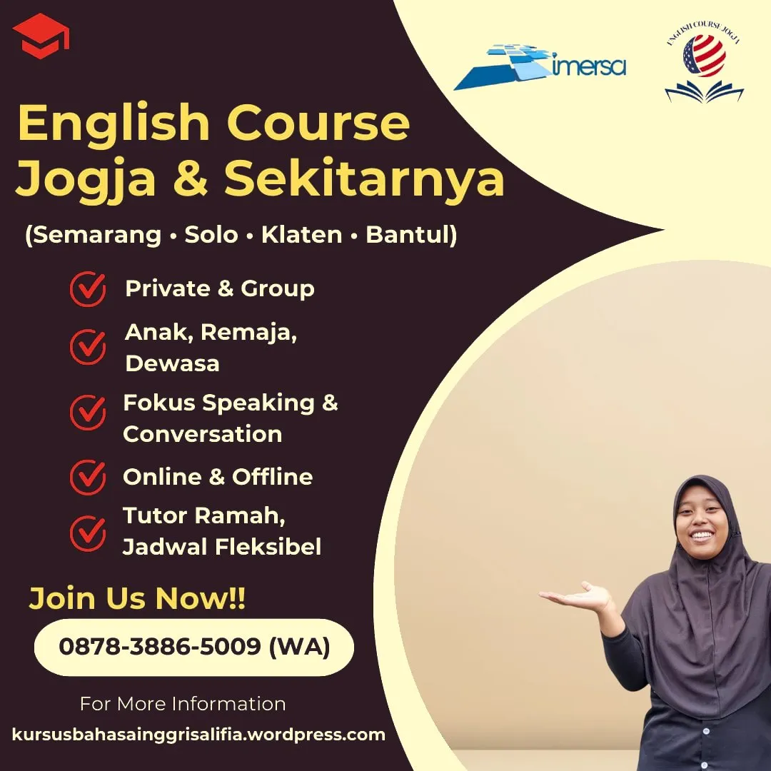 0878-3886-5009 (WA) Les Bahasa Inggris Anak di Semarang, Kursus Bahasa Inggris di Jogja Online, Rekomendasi Kursus Bahasa Inggris di Semarang, Kursus Bahasa Inggris Sleman, Tempat Les Bahasa Inggris Bagus di Jogja, Les Bahasa Inggris Jogja Murah, Guru Bahasa Inggris Semarang, Kelas Bahasa Inggris Semarang, Kursus Conversation Bahasa Inggris di Solo, Privat Bahasa Inggris di Solo