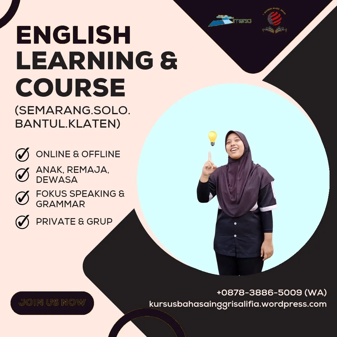 0878-3886-5009 (WA) Kursus Bahasa Inggris Anak di Jogja, Les Bahasa Inggris Jogja Murah, Jogja English Training Alifia, Kursus Bahasa Inggris Anak Jogja, Bimbel Bahasa Inggris di Jogja, English Cafe Kursus Bahasa Inggris di Semarang, Kursus Bahasa Inggris di Semarang Barat, Les Bahasa Inggris di Jogja Untuk Anak, Kursus Bahasa Inggris SD di Jogja, Kursus Bahasa Inggris SMA di Jogja