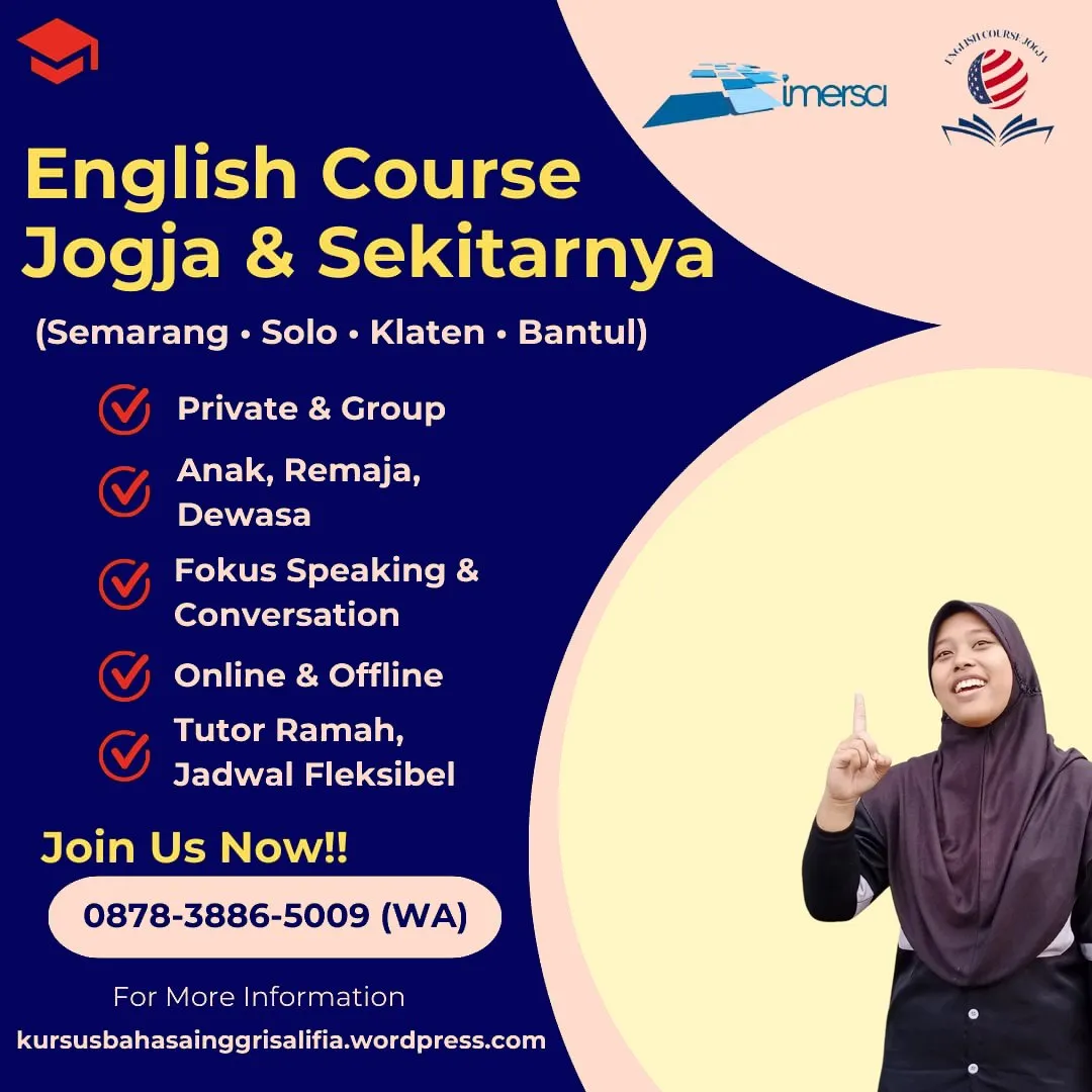 0878-3886-5009 (WA) Kursus Bahasa Inggris Semarang Murah, Kursus Bahasa Inggris Online Jogja, Lembaga Bahasa Inggris Jogja, Kursus Bahasa Inggris Online di Jogja, Les Bahasa Inggris Semarang Murah, Les Bahasa Inggris Bantul, Kursus Bahasa Inggris di Klaten, Les Bahasa Inggris Anak di Bantul, Kursus Bahasa Inggris di Bantul, Guru Les Bahasa Inggris Semarang