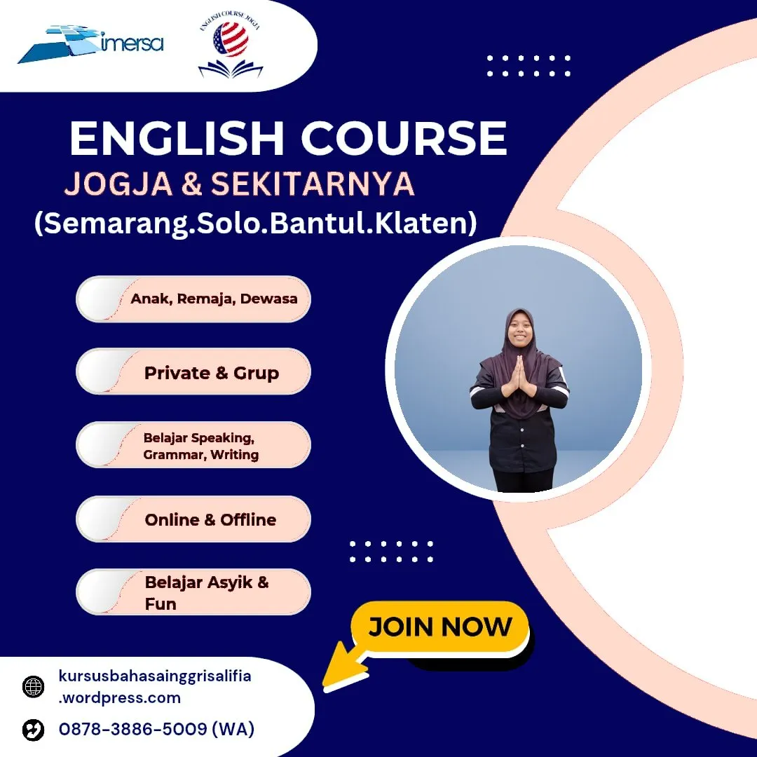 0878-3886-5009 (WA) Les Bahasa Inggris Semarang Murah, Les Privat Bahasa Inggris Jogja, Jasa Translate Bahasa Inggris Jogja, Les Bahasa Inggris Murah di Jogja, Les Bahasa Inggris Terbaik di Solo, Kursus Bahasa Inggris Semarang Murah, Les Privat Bahasa Inggris di Solo, Harga Kursus Bahasa Inggris di Jogja, Kursus Bahasa Inggris Online Jogja, Rekomendasi Kursus Bahasa Inggris Jogja