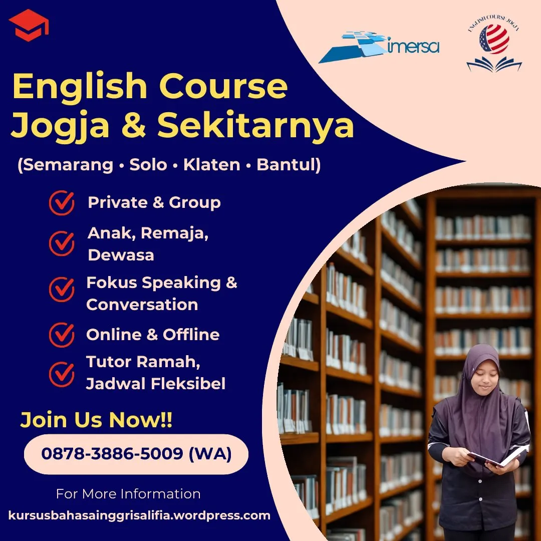 0878-3886-5009 (WA) Bimbel Bahasa Inggris Jogja, Les Bahasa Inggris Anak Semarang, Belajar Bahasa Inggris Jogja, Lembaga Bahasa Inggris Semarang, Kursus Bahasa Inggris Anak di Solo, Tempat Kursus Bahasa Inggris di Klaten, Kursus Bahasa Inggris Untuk Dewasa di Semarang, Tempat Belajar Bahasa Inggris di Jogja, Les Privat Bahasa Inggris Solo, Guru Les Bahasa Inggris Semarang