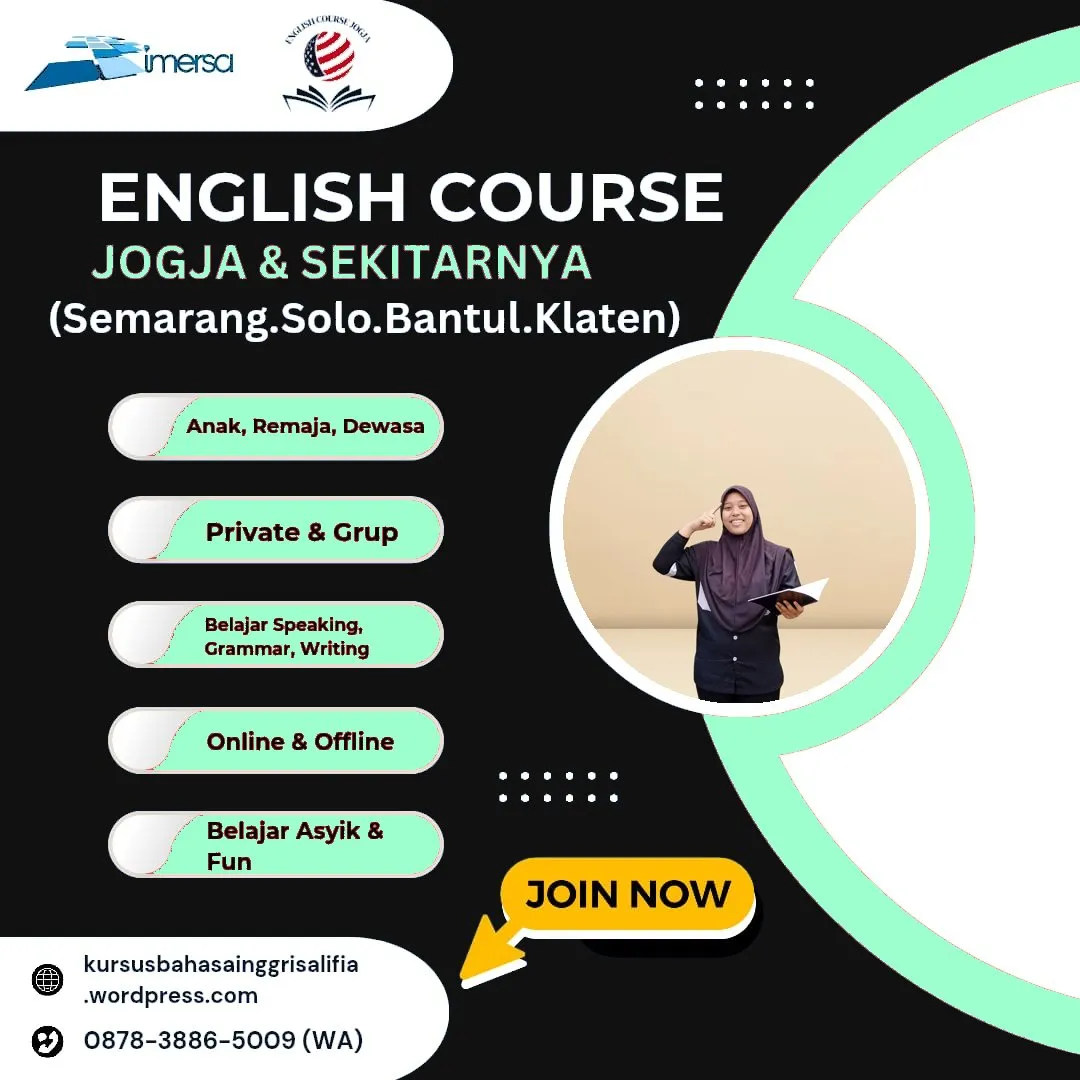 0878-3886-5009 (WA) Kursus Bahasa Inggris Untuk Dewasa di Semarang, Les Bahasa Inggris di Solo Yang Bagus, Kursus Bahasa Inggris Online Jogja, Kursus Bahasa Inggris Sleman, Les Bahasa Inggris Yogyakarta, Kursus Bahasa Inggris di Banyumanik Semarang, Kursus Bahasa Inggris di Semarang Timur, Tempat Les Bahasa Inggris Murah di Jogja, Kursus Bahasa Inggris di Jogja Terdekat, Bimbel Bahasa Inggris di Solo