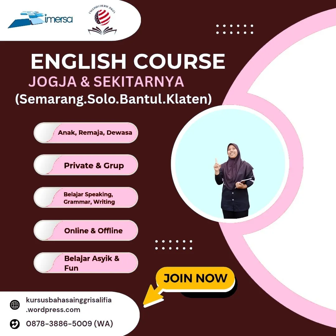 0878-3886-5009 (WA) Tempat Les Bahasa Inggris di Semarang, Les Bahasa Inggris Bantul, Les Bahasa Inggris Jogja Murah, Kursus Bahasa Inggris di Jogja Yang Murah, Les Bahasa Inggris Banyumanik Semarang, Pelatihan Bahasa Inggris Jogja, Kursus Bahasa Inggris di Solo Murah, Belajar Bahasa Inggris Solo, Belajar Bahasa Inggris Jogja, Kursus Bahasa Inggris Daerah Bantul