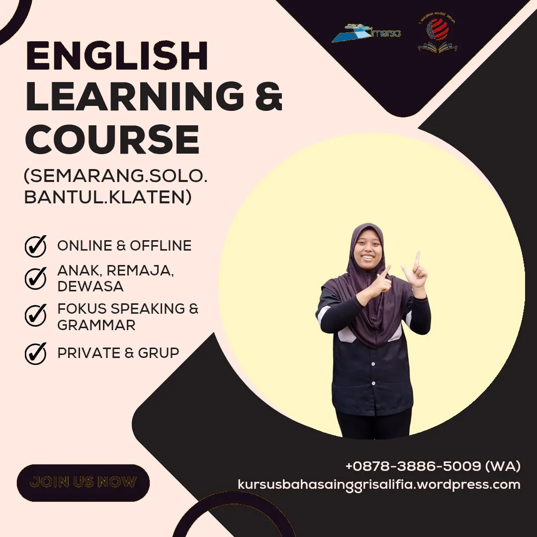 0878-3886-5009 (WA) Kursus Bahasa Inggris Solo, Belajar Bahasa Inggris Solo, Kursus Bahasa Inggris Jogja Murah, Kursus Bahasa Inggris Privat Semarang, Kursus Bahasa Inggris Yang Bagus di Jogja, Kelas Bahasa Inggris Jogja, Kursus Bahasa Inggris Online di Jogja, Lembaga Bahasa Inggris di Solo, Les Bahasa Inggris Ngaliyan Semarang, Kursus Bahasa Inggris Anak di Solo