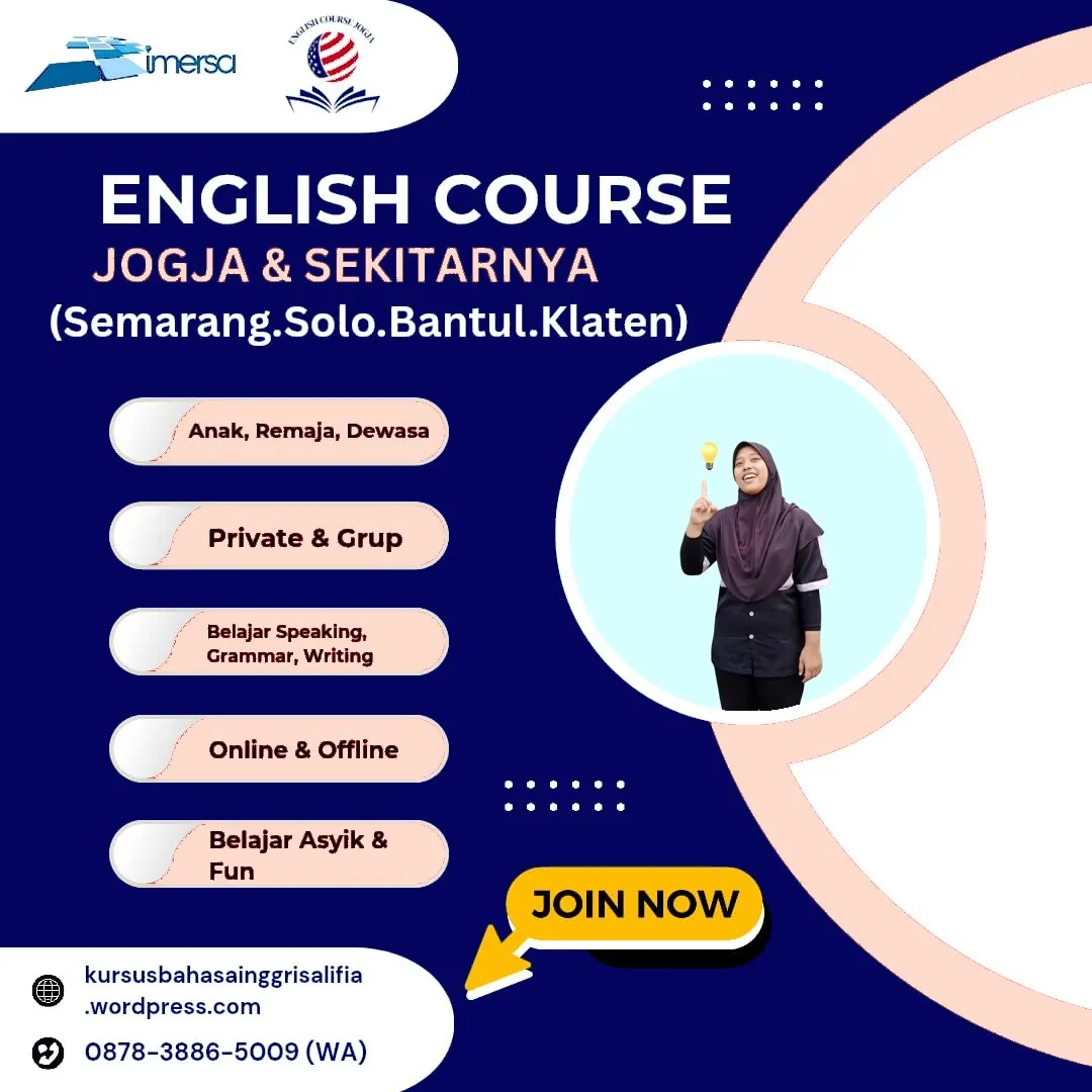 0878-3886-5009 (WA) Les Bahasa Inggris Anak Solo, Guru Les Bahasa Inggris Jogja, Les Bahasa Inggris Sleman, Les Bahasa Inggris Anak di Semarang, Pendidikan Bahasa Inggris Jogja, Privat Bahasa Inggris Semarang, Kursus Bahasa Inggris Ungaran Kabupaten Semarang Jawa Tengah, Belajar Bahasa Inggris Jogja, Les Bahasa Inggris Anak Jogja, Les Bahasa Inggris Banyumanik Semarang