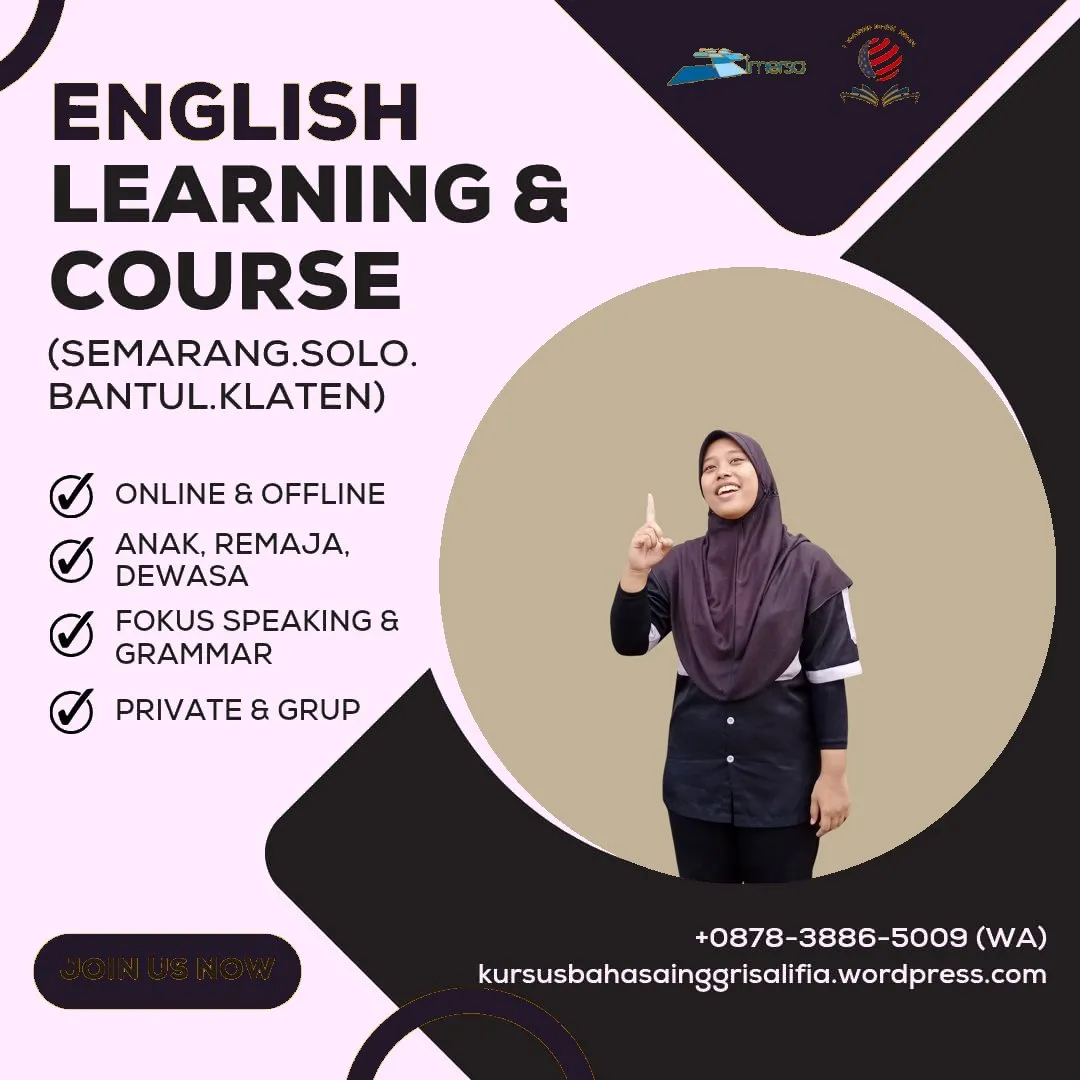0878-3886-5009 (WA) Belajar Bahasa Inggris Solo, Rekomendasi Kursus Bahasa Inggris di Jogja, Private Bahasa Inggris Jogja, Bimbel Bahasa Inggris Solo, Kursus Bahasa Inggris Jogja Terbaik, Privat Bahasa Inggris Semarang, Kursus Bahasa Inggris di Tembalang Semarang, Kursus Bahasa Inggris Sleman, Belajar Bahasa Inggris di Jogja, Les Privat Bahasa Inggris Semarang