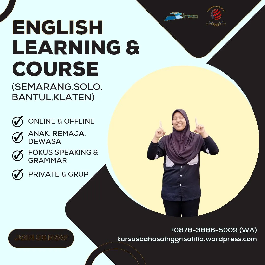 0878-3886-5009 (WA) Bimbel Bahasa Inggris di Solo, Les Bahasa Inggris Semarang Rating Tertinggi, Belajar Bahasa Inggris di Jogja, Les Privat Bahasa Inggris Bantul, Kursus Bahasa Inggris SMA di Jogja, Tempat Les Bahasa Inggris Murah di Jogja, Bimbel Bahasa Inggris Klaten, Kursus Bahasa Inggris di Tlogosari Semarang, Kursus Bahasa Inggris Jogja Murah, Rekomendasi Kursus Bahasa Inggris di Semarang