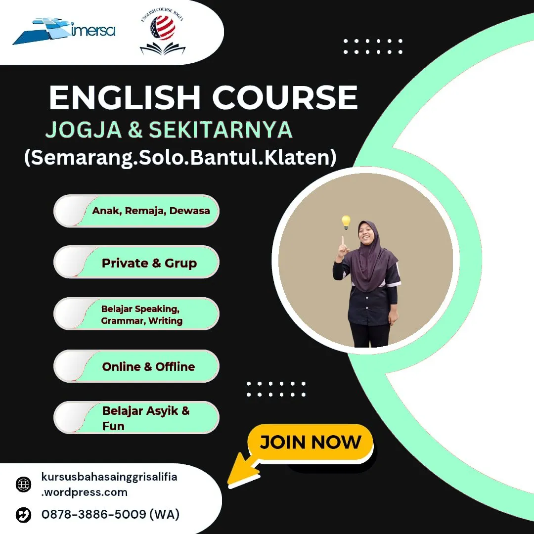 0878-3886-5009 (WA) Lembaga Bahasa Inggris di Solo, Belajar Bahasa Inggris di Jogja, Kursus Bahasa Inggris di Ngaliyan Semarang, Kursus Bahasa Inggris SMA di Jogja, Sekolah Bahasa Inggris Solo, Private Bahasa Inggris Jogja, Tempat Les Bahasa Inggris Jogja, Kursus Bahasa Inggris di Solo, Les Privat Bahasa Inggris di Solo, Les Speaking Bahasa Inggris Jogja