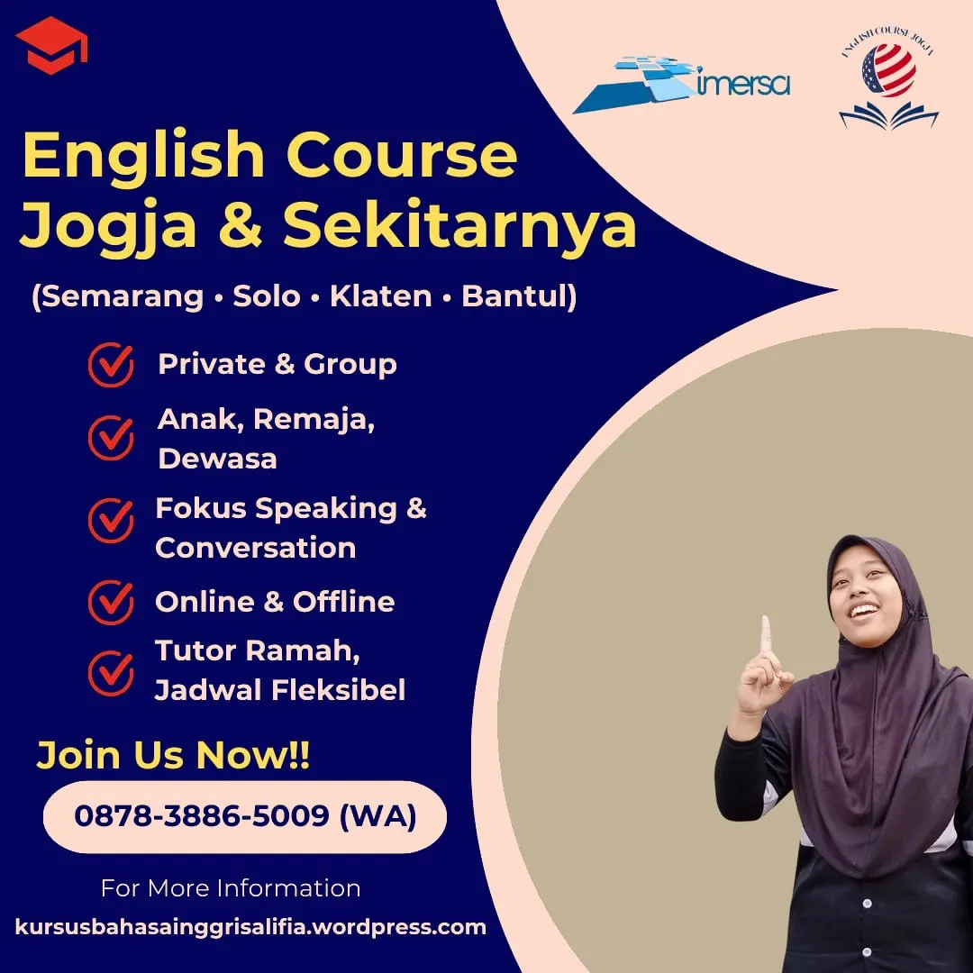 Tempat Les Bahasa Inggris Bagus di Jogja