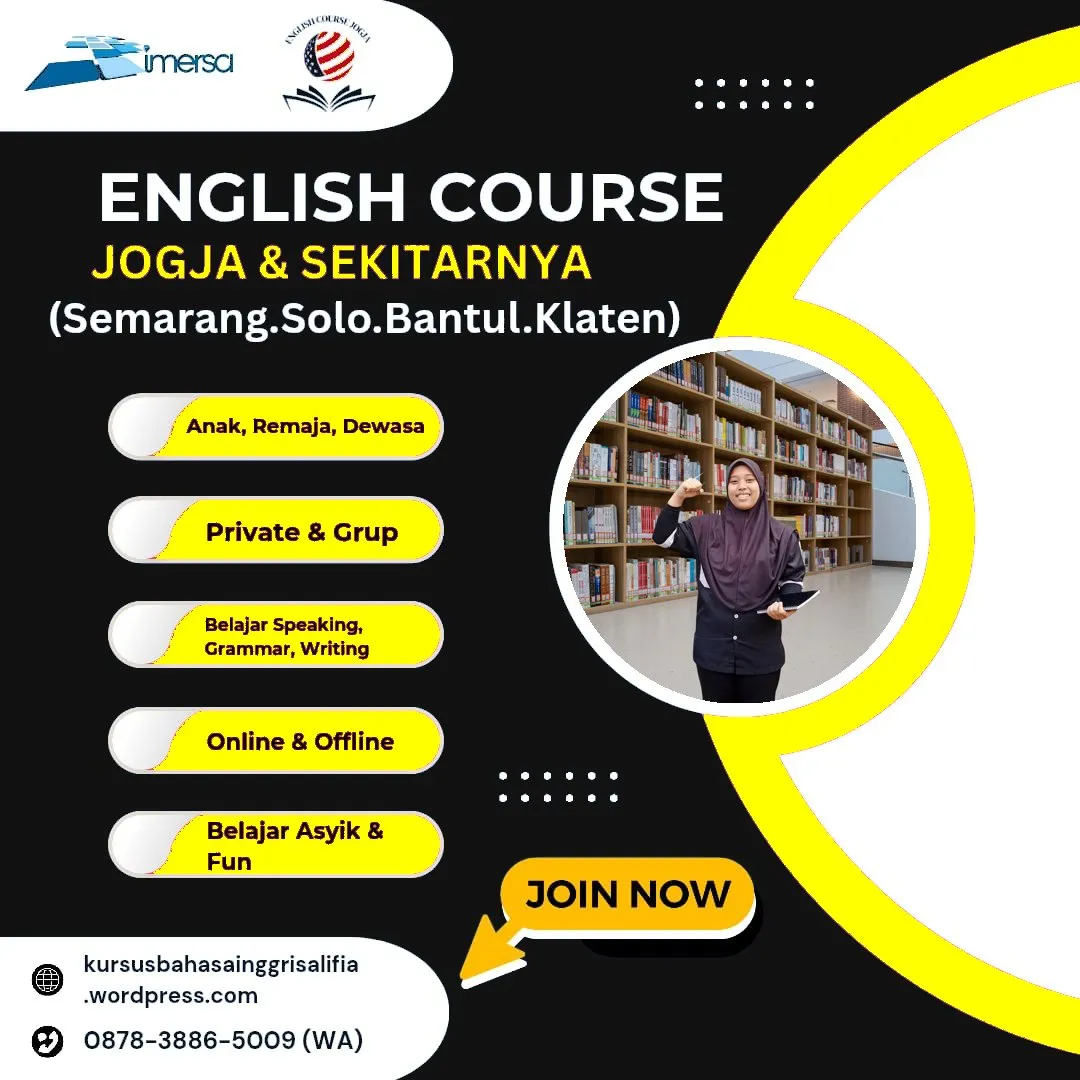 Kursus Bahasa Inggris di Jogja Terdekat