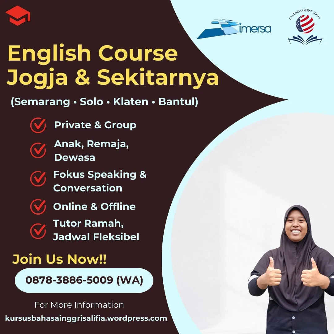 0878-3886-5009 (WA) Kursus Bahasa Inggris di Jogja Yang Murah, Privat Bahasa Inggris di Solo, Sekolah Bahasa Inggris di Solo, Kursus Bahasa Inggris Jogja Terbaik, Kursus Bahasa Inggris di Jogja Online, Kursus Bahasa Inggris English Cafe Semarang, Les Bahasa Inggris Anak Semarang, Belajar Bahasa Inggris Solo, Les Bahasa Inggris Anak TK di Jogja, Privat Bahasa Inggris Semarang
