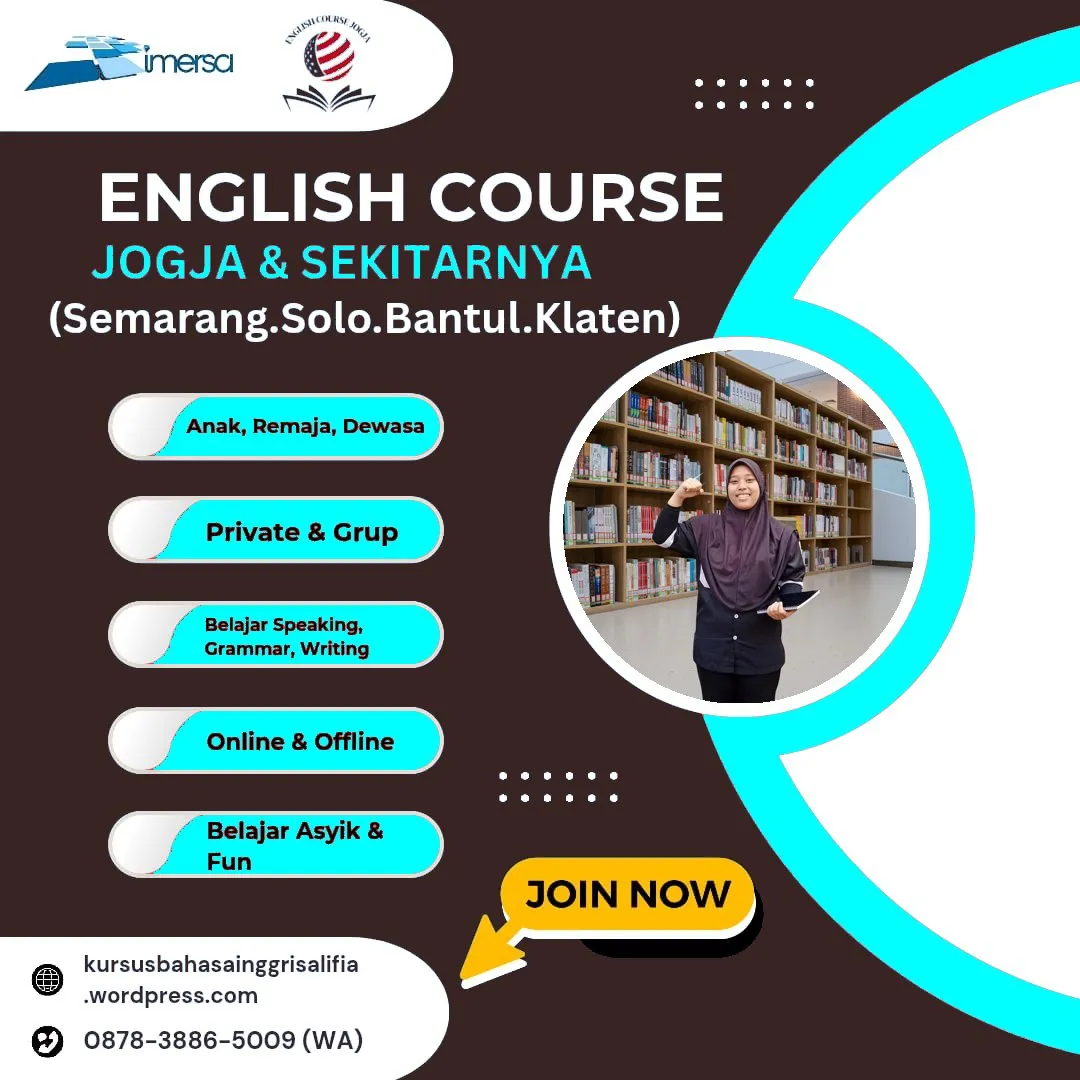 Les Privat Bahasa Inggris di Jogja