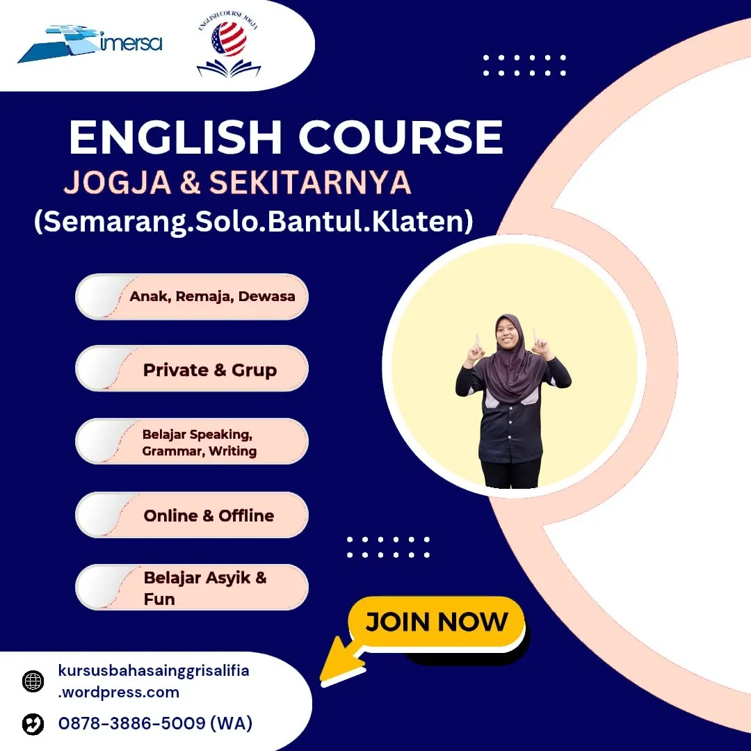 0878-3886-5009 (WA) Kursus Percakapan Bahasa Inggris di Jogja, Kursus Bahasa Inggris di Bantul, Kursus Bahasa Inggris di Jogja Yang Murah, Les Privat Bahasa Inggris Bantul, Jogja English Training Alifia, Les Bahasa Inggris Anak Semarang, Les Privat Bahasa Inggris Jogja, Les Bahasa Inggris Kota Semarang Jawa Tengah, Kursus Bahasa Inggris di Jogja, Lembaga Bahasa Inggris di Solo