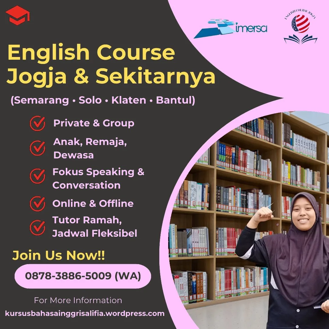 Rekomendasi Tempat Les Bahasa Inggris di Jogja