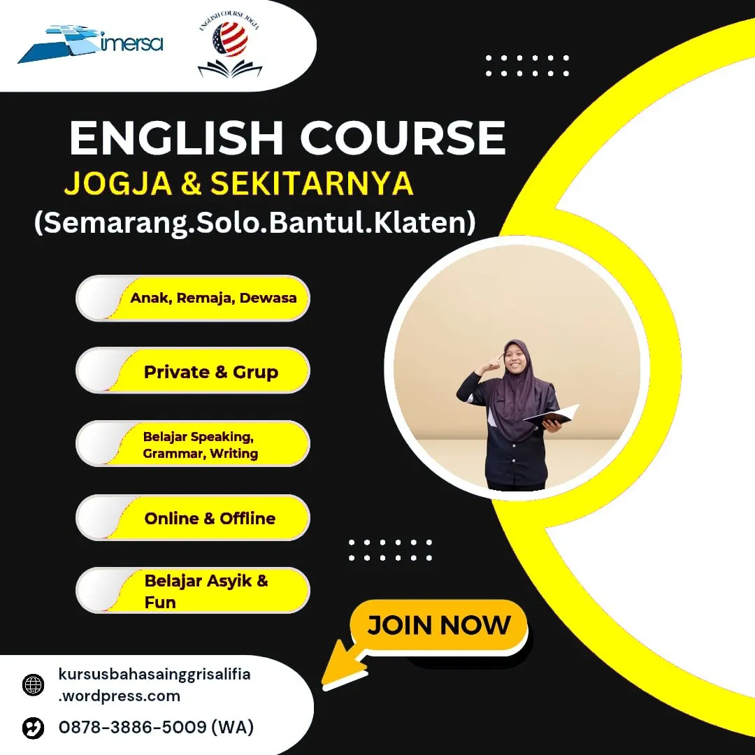 Kursus Bahasa Inggris di Jogja Terbaik