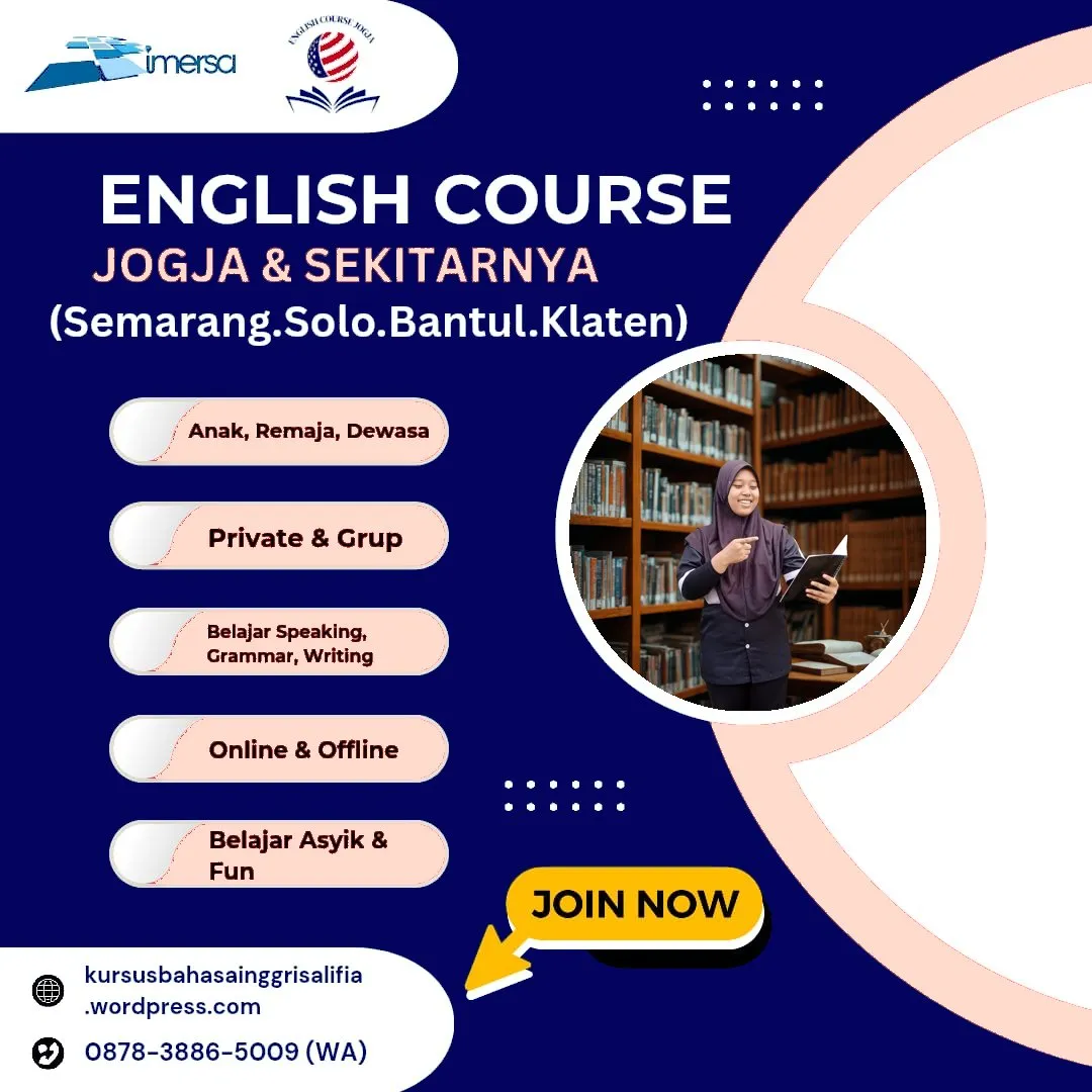 0878-3886-5009 (WA) Kursus Bahasa Inggris di Jogja Terbaik, Les Bahasa Inggris Semarang Rating Tertinggi, Kursus Bahasa Inggris di Semarang Rating Tertinggi, Bimbel Bahasa Inggris di Jogja, Les Bahasa Inggris di Sleman, Belajar Bahasa Inggris di Semarang, Kursus Bahasa Inggris Untuk Anak di Semarang, Tempat Belajar Bahasa Inggris di Jogja, Bimbel Bahasa Inggris Klaten, Les Private Bahasa Inggris Jogja