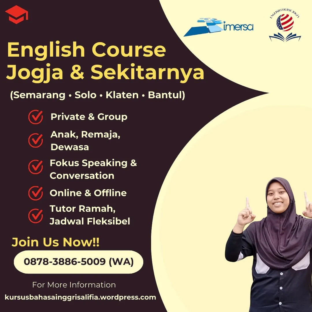 0878-3886-5009 (WA) Kursus Bahasa Inggris Untuk Dewasa di Jogja, Kursus Bahasa Inggris di Jogja Untuk Mahasiswa, Tempat Les Bahasa Inggris Yang Bagus di Jogja, Kelas Bahasa Inggris Semarang, Lembaga Bahasa Inggris Jogja, Belajar Bahasa Inggris di Jogja, Lembaga Bahasa Inggris di Semarang, Kursus Bahasa Inggris Privat Semarang, Rekomendasi Les Bahasa Inggris Jogja, Harga Kursus Bahasa Inggris di Jogja