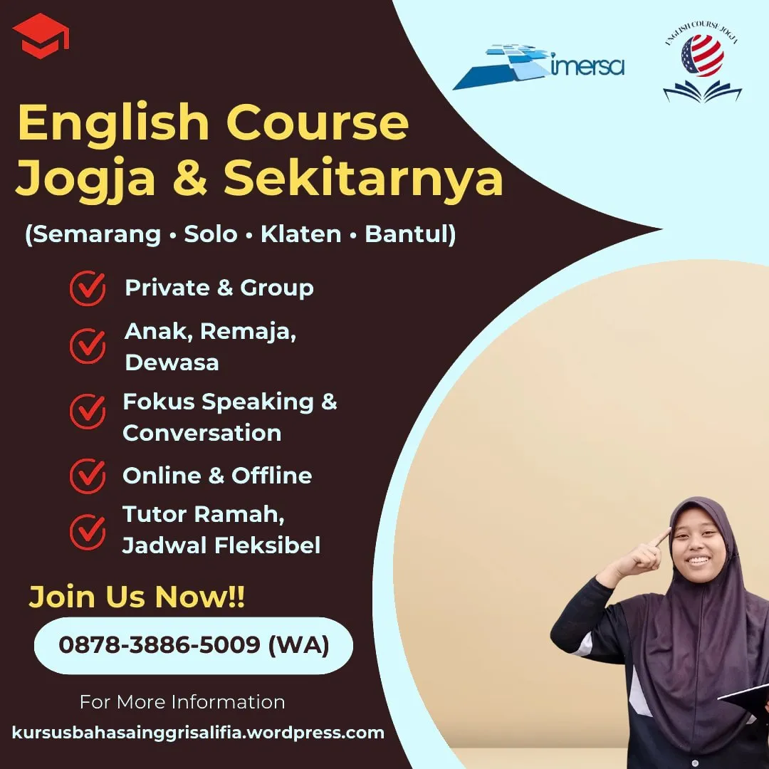 0878-3886-5009 (WA) Bimbel Bahasa Inggris Klaten, Rekomendasi Kursus Bahasa Inggris di Jogja, Les Bahasa Inggris Semarang Murah, Les Bahasa Inggris di Bantul, Kampung Bahasa Inggris Jogja, Kursus Bahasa Inggris di Jogja Untuk Anak, Kursus Bahasa Inggris Solo, Tempat Belajar Bahasa Inggris di Jogja, Les Bahasa Inggris Jogja, Kursus Bahasa Inggris Anak di Jogja