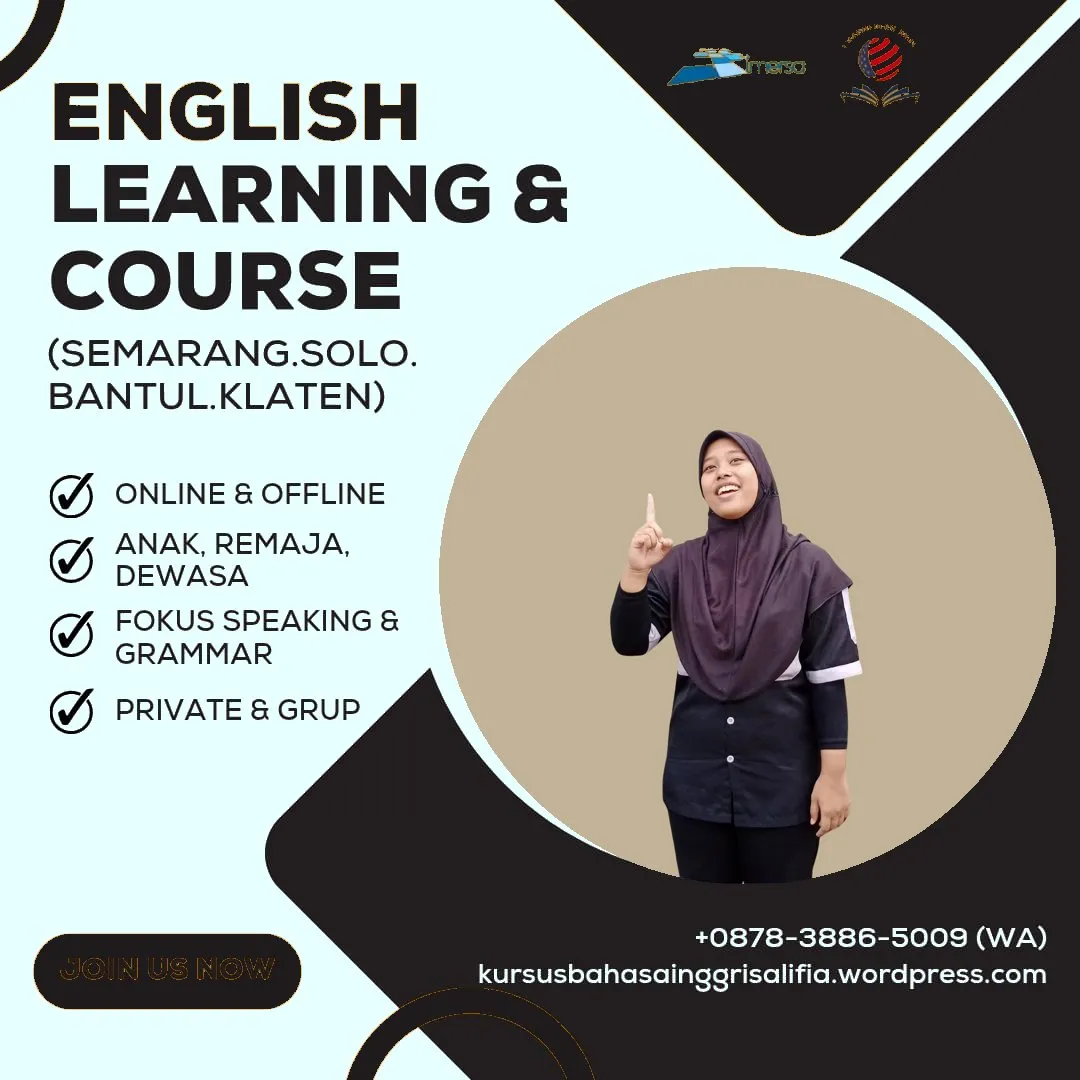 0878-3886-5009 (WA) Les Bahasa Inggris Yogyakarta, Les Bahasa Inggris Anak di Jogja, Kursus Bahasa Inggris di Solo Terbaik, Lembaga Bahasa Inggris di Solo, Kursus Bahasa Inggris di Jogja Online, Kursus Bahasa Inggris Jogja Terbaik, Jasa Translate Bahasa Inggris Jogja, Les Bahasa Inggris Semarang Barat, Pendidikan Bahasa Inggris Jogja, Tentor Bahasa Inggris Jogja