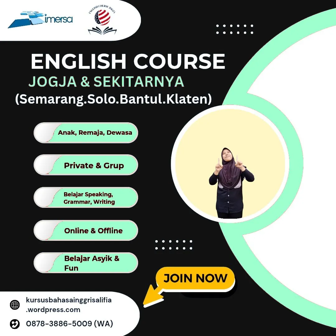 0878-3886-5009 (WA) Tempat Kursus Bahasa Inggris Semarang, Tempat Les Bahasa Inggris di Klaten, Les Private Bahasa Inggris Jogja, Kursus Bahasa Inggris di Solo Terbaik, Kursus Bahasa Inggris di Bantul, Kursus Bahasa Inggris Jogja Murah, Sekolah Bahasa Inggris Solo, Kursus Bahasa Inggris Solo, Kursus Bahasa Inggris Online di Jogja, Les Bahasa Inggris Anak di Bantul