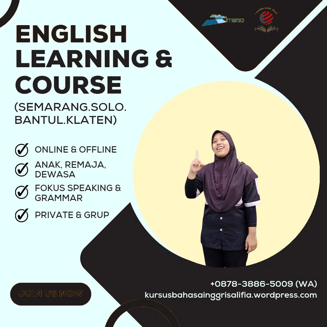 0878-3886-5009 (WA) Les Bahasa Inggris Anak di Jogja, Kursus Bahasa Inggris di Tlogosari Semarang, Kursus Bahasa Inggris English Cafe Semarang, Rekomendasi Les Bahasa Inggris di Solo, Kursus Bahasa Inggris Anak di Solo, Rekomendasi Tempat Les Bahasa Inggris di Jogja, Tempat Kursus Bahasa Inggris di Solo, Kursus Bahasa Inggris di Jogja Murah, Jogja English Training Alifia, Les Privat Bahasa Inggris Solo