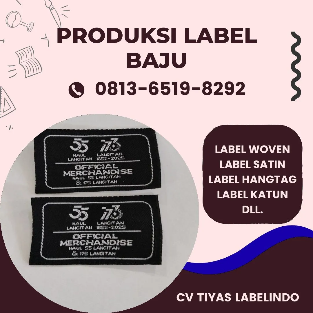 Cetak Label Baju di Blitar, Label Woven Blitar, Bikin Label Baju Blitar, Pembuatan Label Baju Blitar, Pesan Label Merk Baju Blitar Cetak Label Blitar, Label Baju Terdekat Blitar