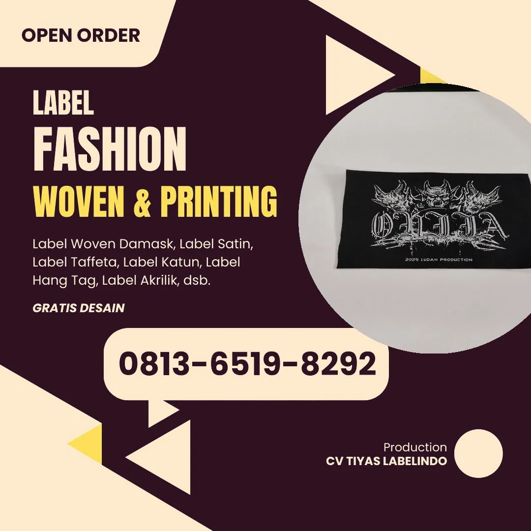 Cetak Label Baju Bondowoso, 0813-6519-8292 (WA)