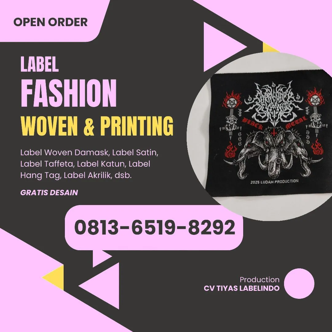 Cetak Label Baju Kediri, 0813-6519-8292 (WA)