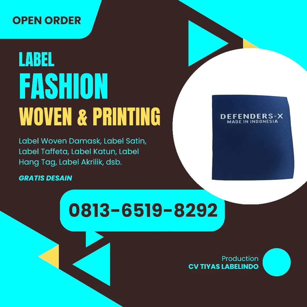 Cetak Label Baju Lumajang, 0813-6519-8292 (WA)