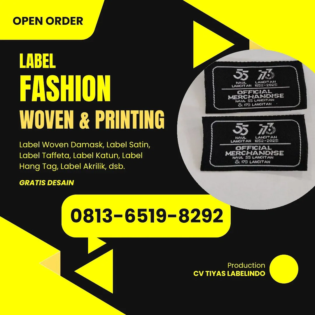 Cetak Label Baju Magetan, 0813-6519-8292 (WA)