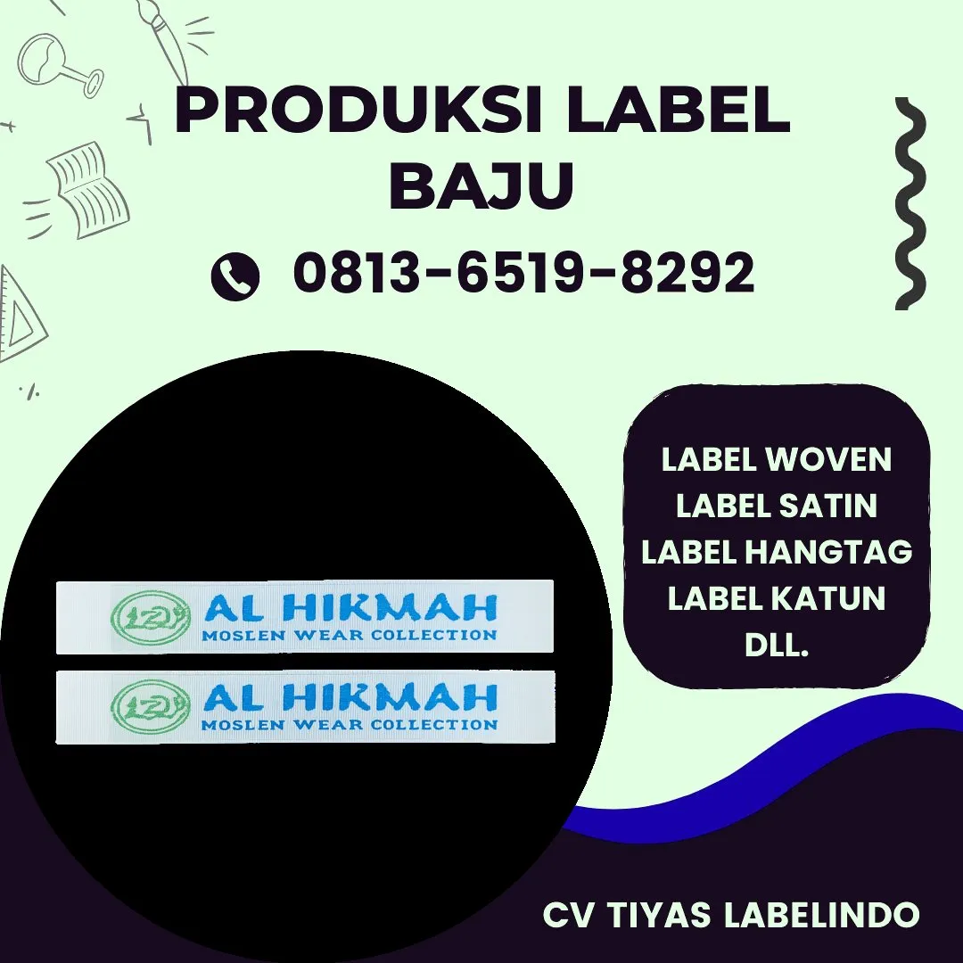Cetak Label Baju di Magetan, Label Woven Magetan, Bikin Label Baju Magetan, Pembuatan Label Baju Magetan, Pesan Label Merk Baju Magetan Cetak Label Magetan, Label Baju Terdekat Magetan