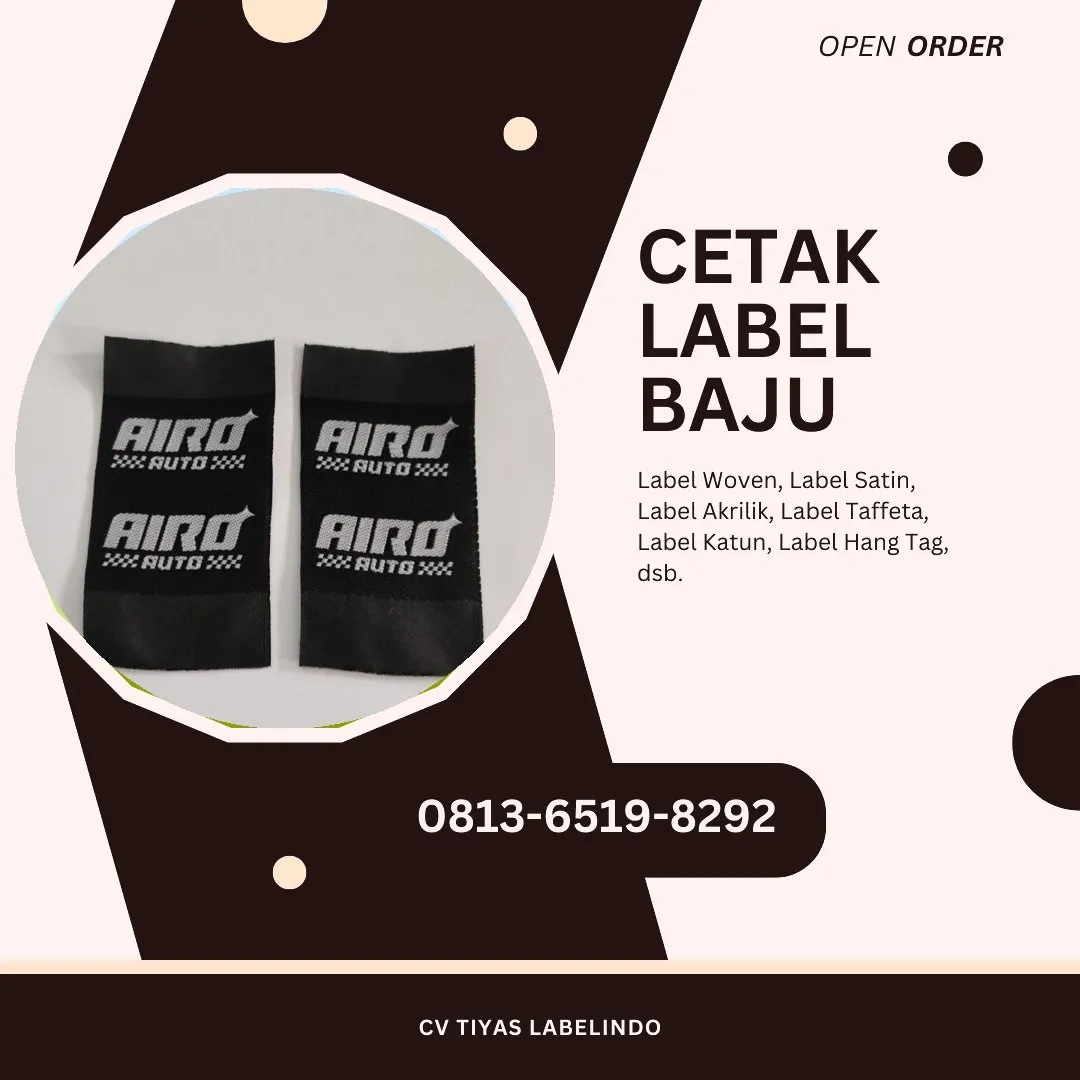 Cetak Label Baju Nganjuk, 0813-6519-8292 (WA)