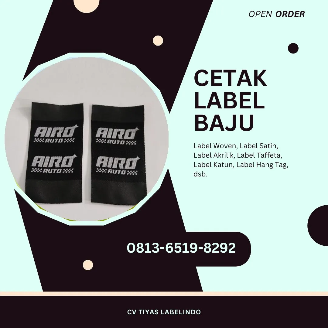Cetak Label Baju Pacitan, 0813-6519-8292 (WA)