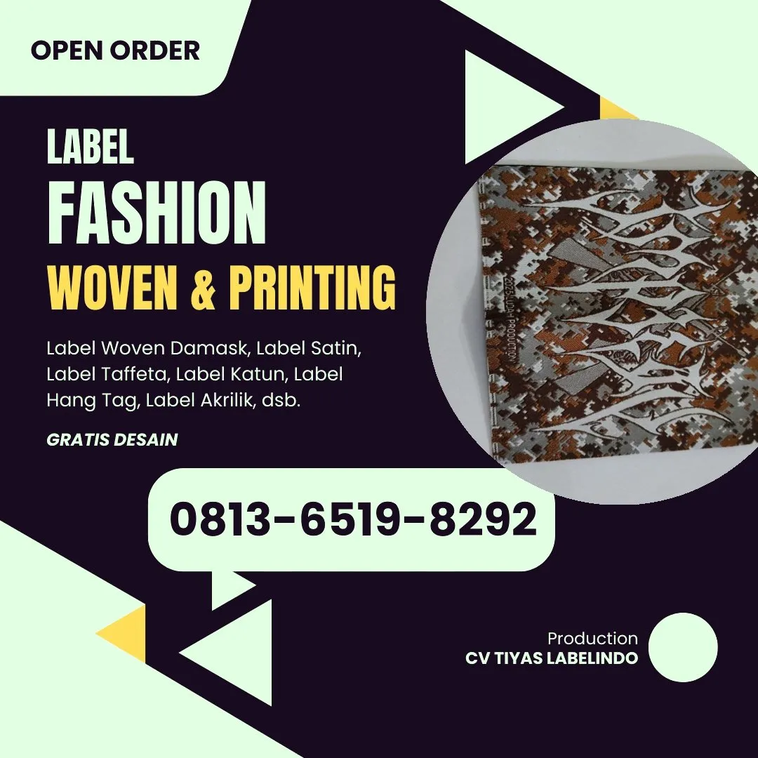 Cetak Label Baju di Pacitan, Label Woven Pacitan, Bikin Label Baju Pacitan, Pembuatan Label Baju Pacitan, Pesan Label Merk Baju Pacitan Cetak Label Pacitan, Label Baju Terdekat Pacitan