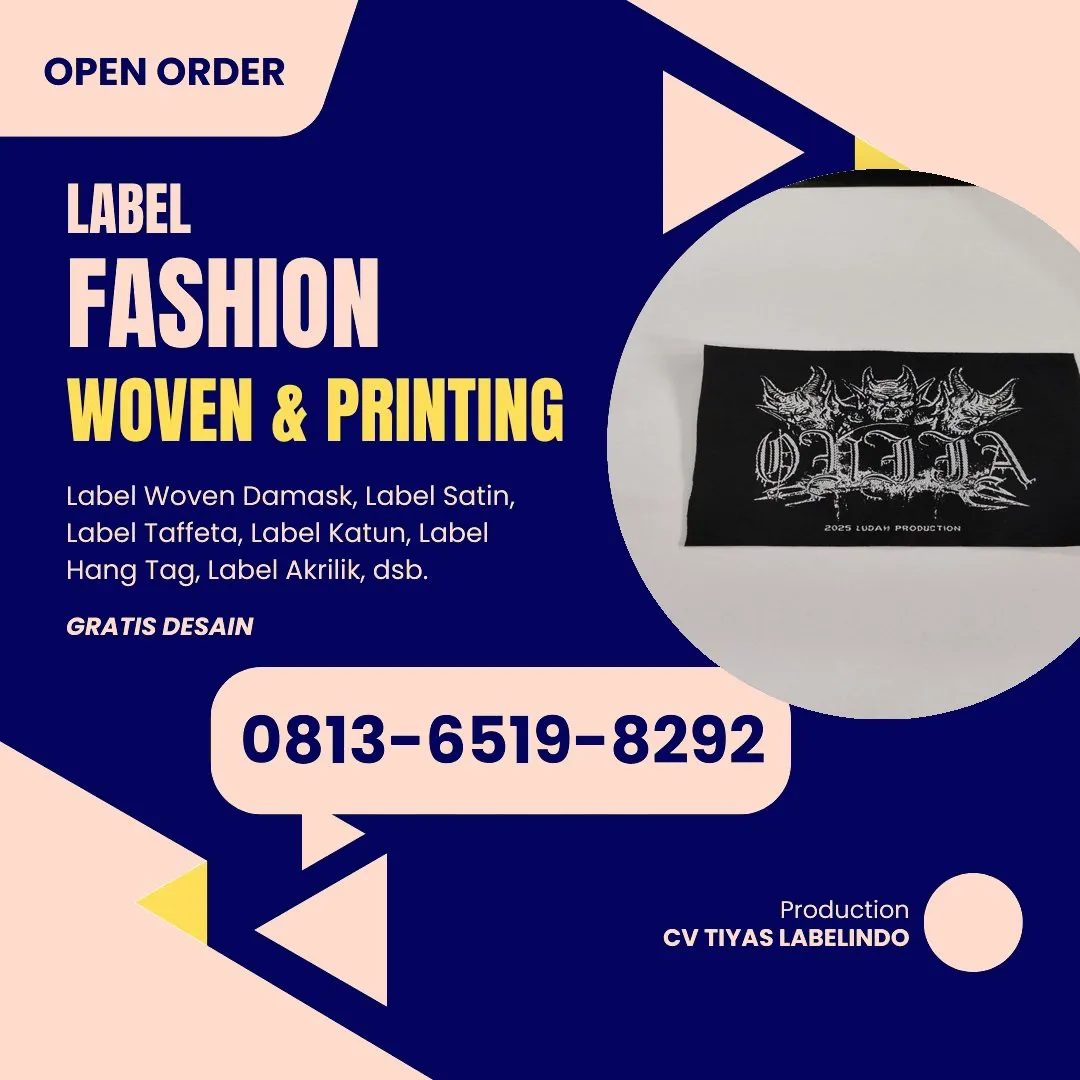 Cetak Label Baju Pamekasan, 0813-6519-8292 (WA)