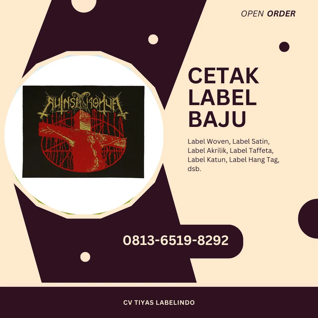 Cetak Label Baju Pasuruan, 0813-6519-8292 (WA)