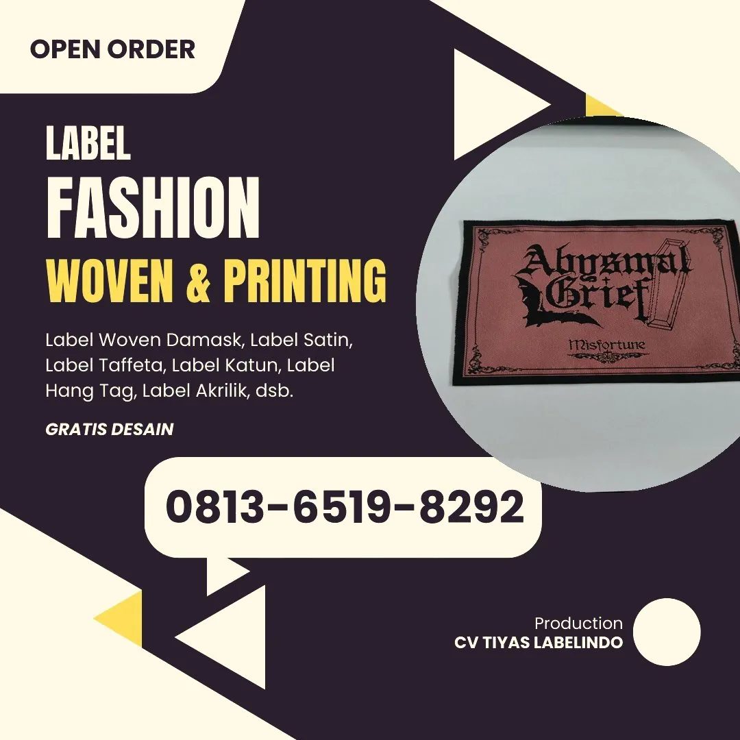 Cetak Label Baju di Pasuruan, Label Woven Pasuruan, Bikin Label Baju Pasuruan, Pembuatan Label Baju Pasuruan, Pesan Label Merk Baju Pasuruan Cetak Label Pasuruan, Label Baju Terdekat Pasuruan