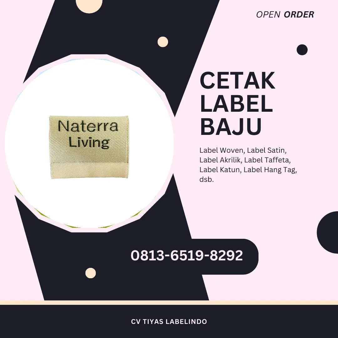 Cetak Label Baju Probolinggo, 0813-6519-8292 (WA)