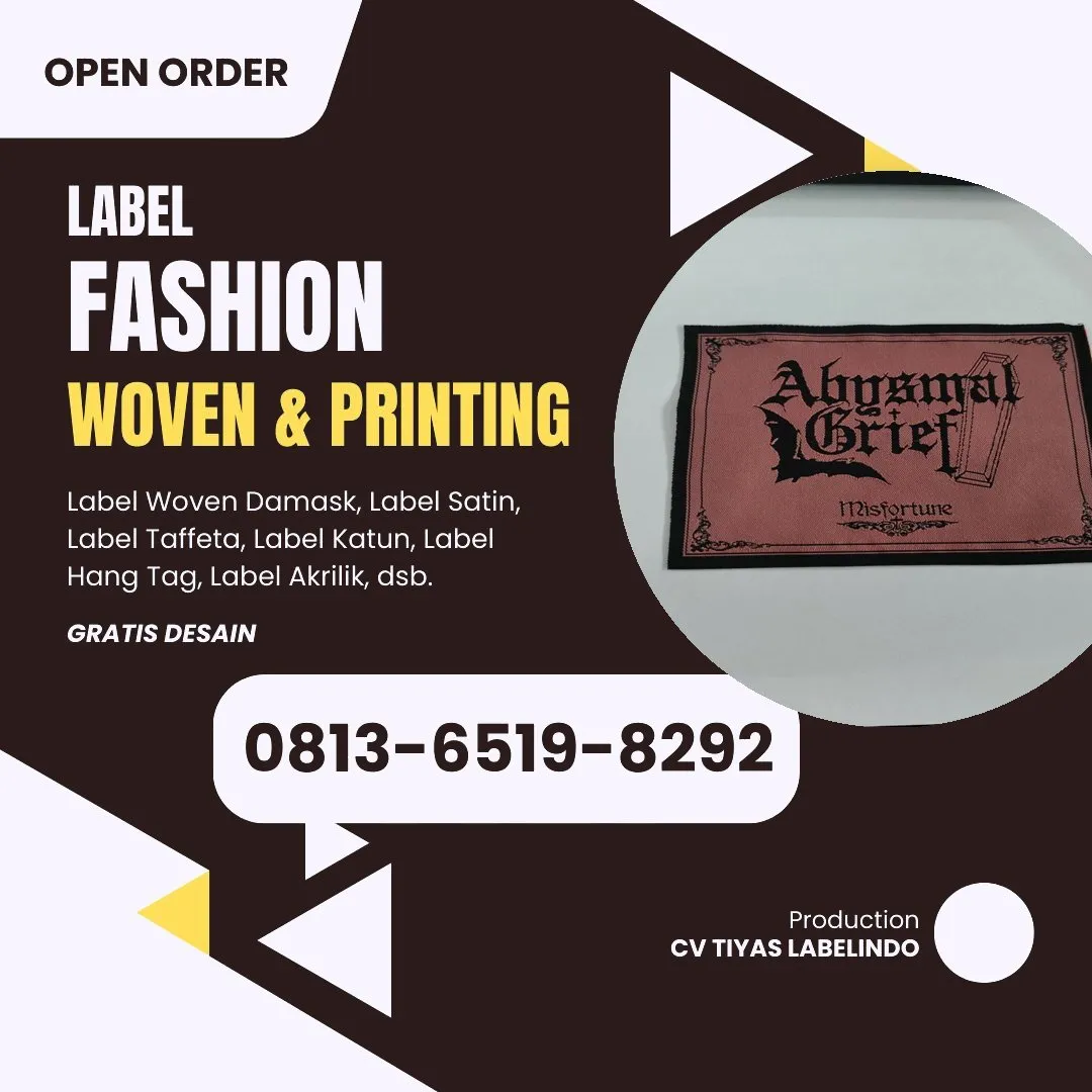 Cetak Label Baju Sampang, 0813-6519-8292 (WA)