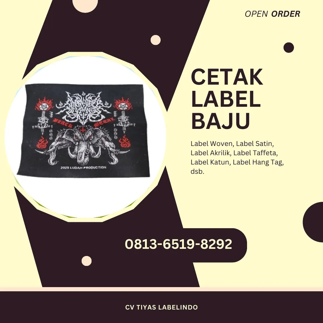 Cetak Label Baju Tuban, 0813-6519-8292 (WA)