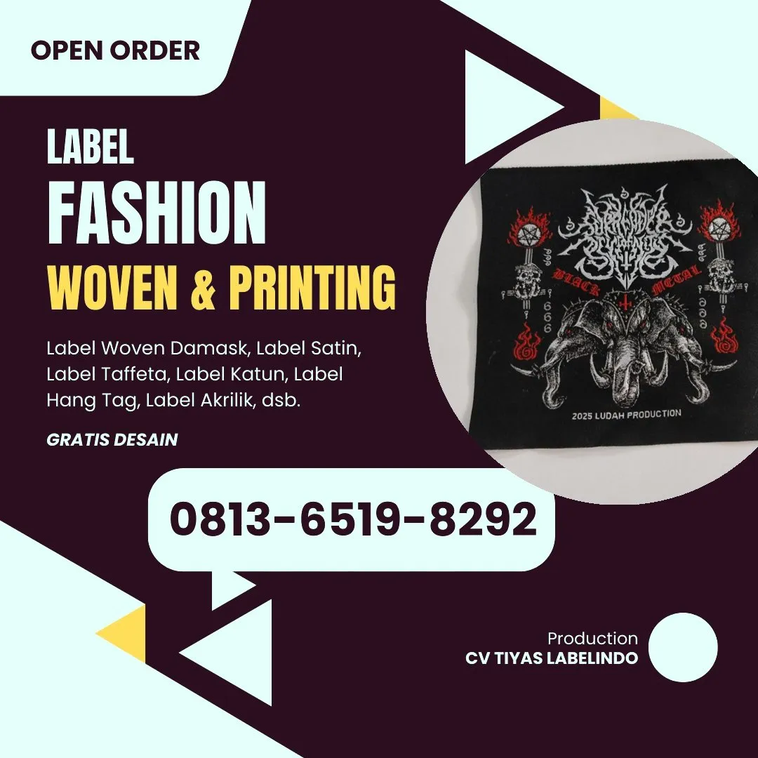 Cetak Label Baju di Tuban, Label Woven Tuban, Bikin Label Baju Tuban, Pembuatan Label Baju Tuban, Pesan Label Merk Baju Tuban Cetak Label Tuban, Label Baju Terdekat Tuban