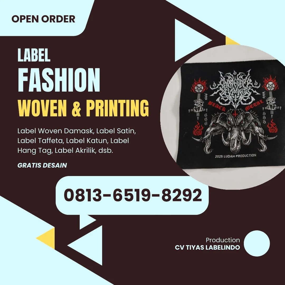 Cetak Label Baju Banjarnegara, 0813-6519-8292 (WA)
