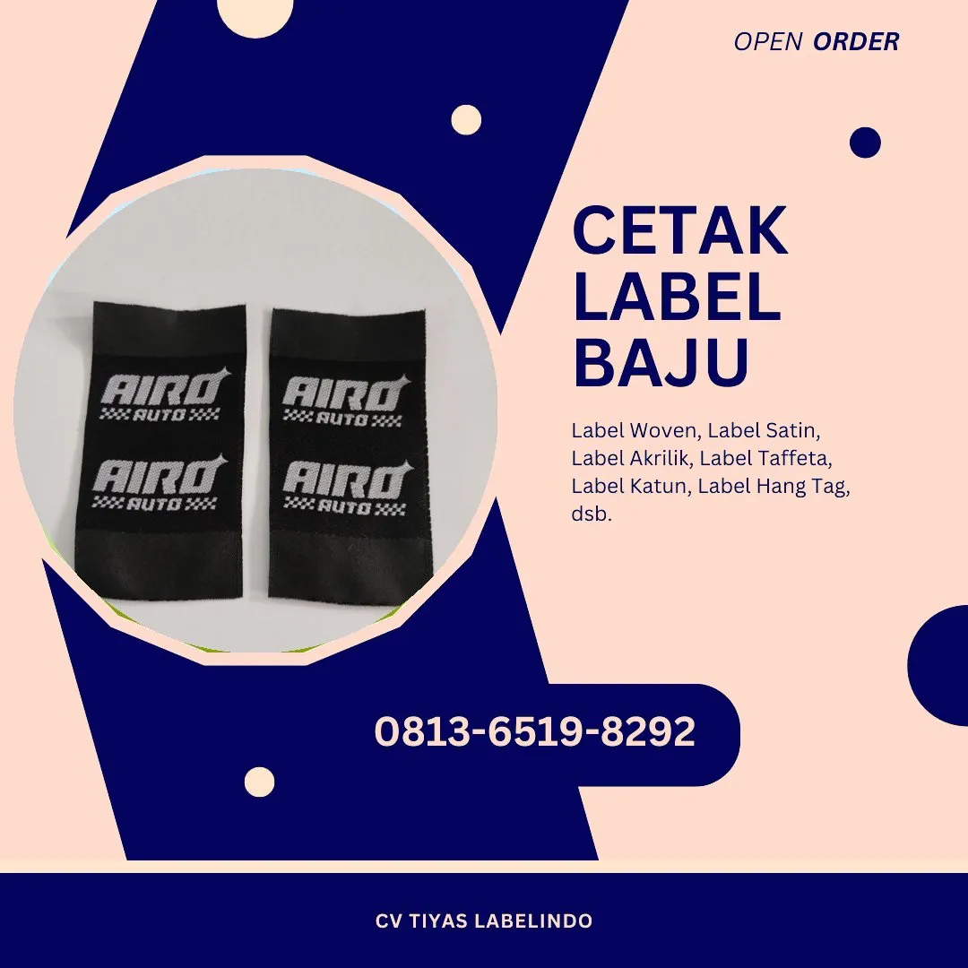 Cetak Label Baju Demak, 0813-6519-8292 (WA)
