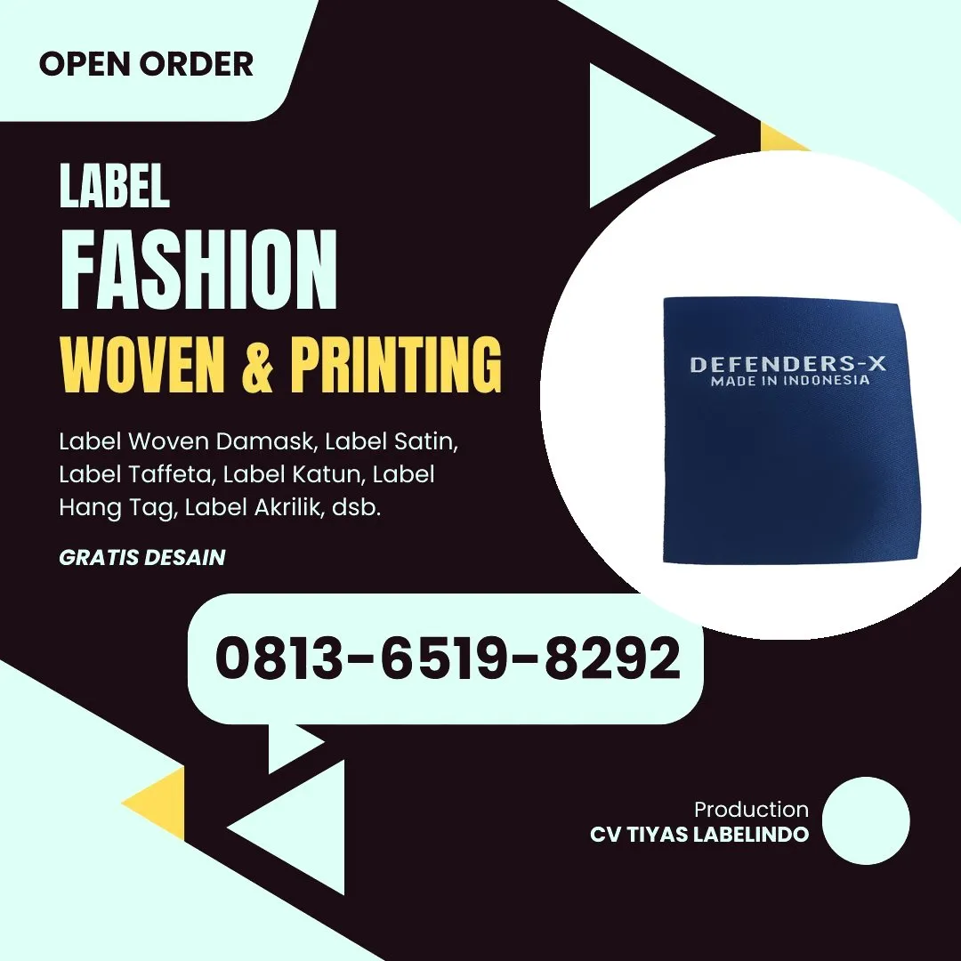 Cetak Label Baju Grobogan, 0813-6519-8292 (WA)