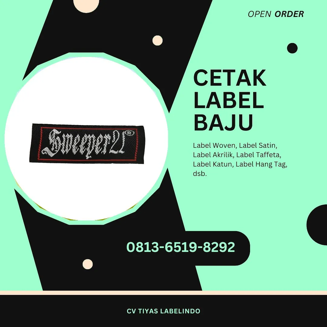 Cetak Label Baju Jepara, 0813-6519-8292 (WA)
